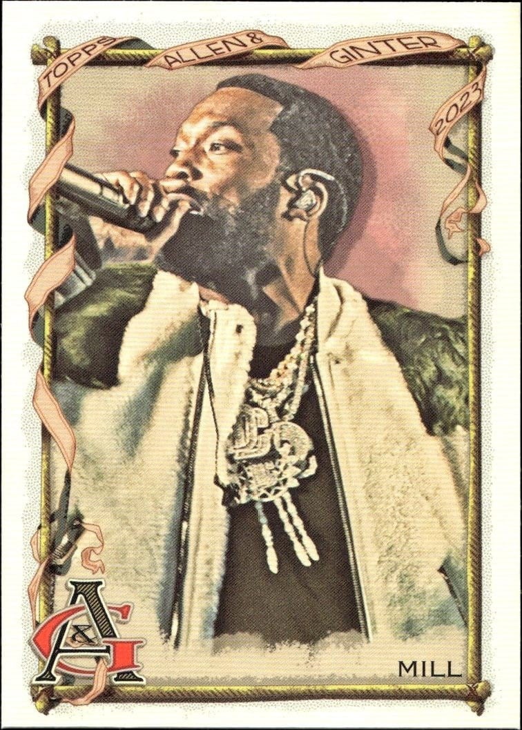 2023 Topps Allen & Ginter Meek Mill #277 baseball trading card front