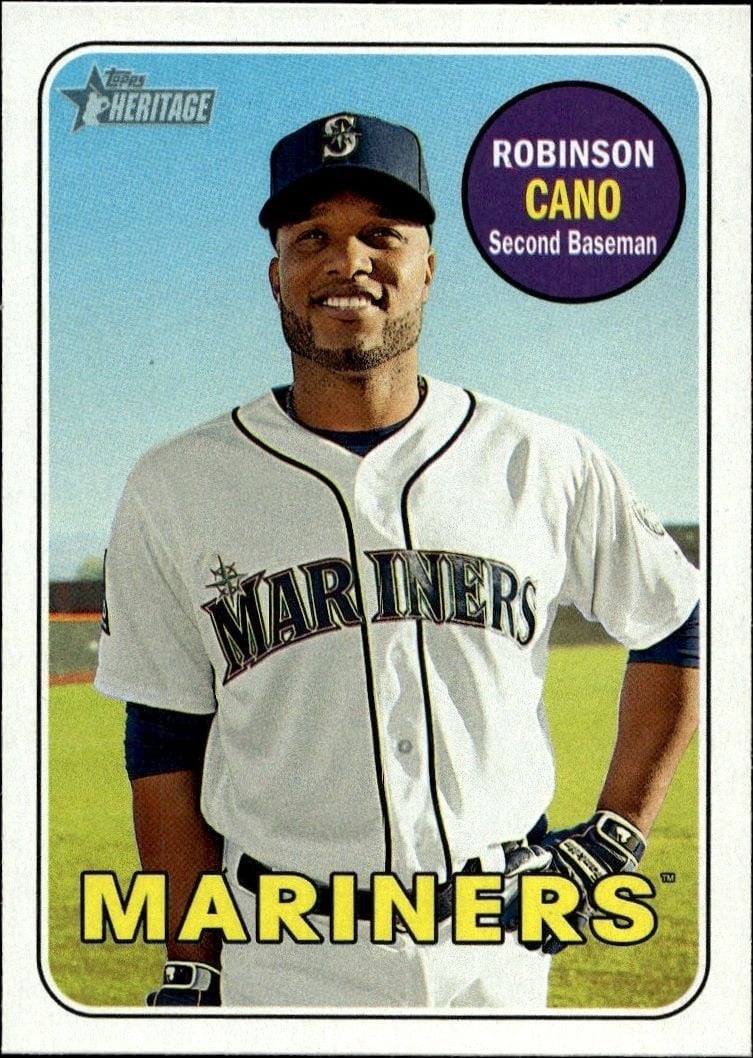 2018 Topps Heritage Robinson Cano #301 trading card