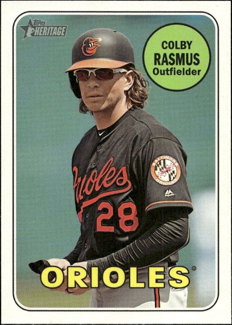 2018 Topps Heritage High Number Colby Rasmus #675 trading card