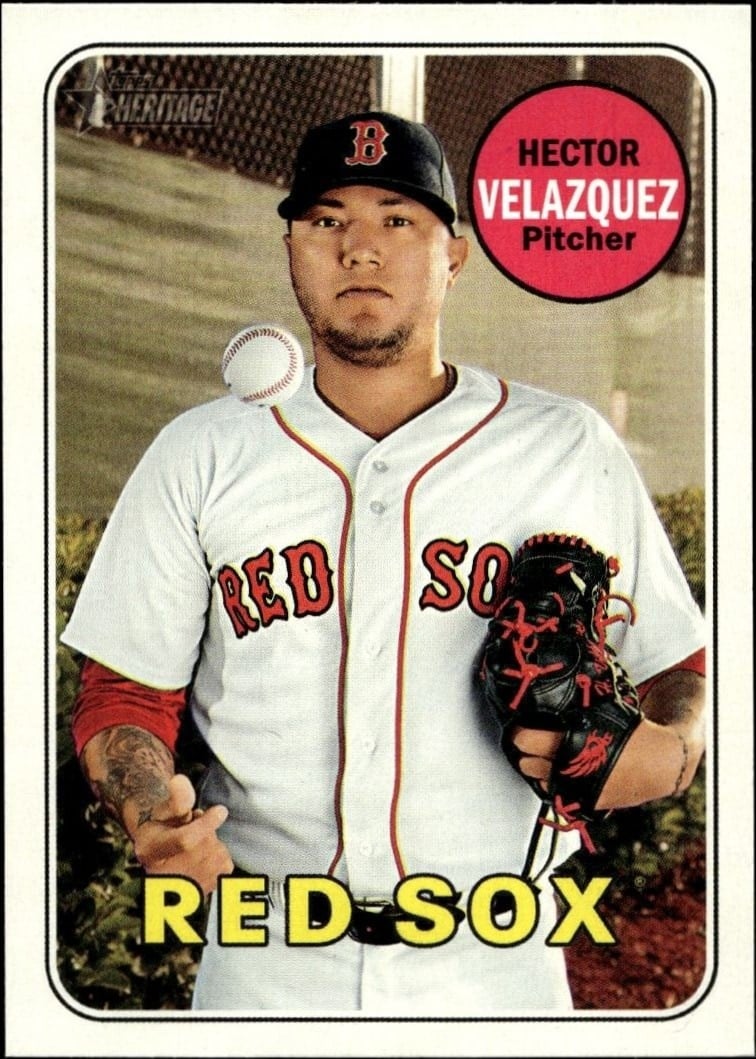 2018 Topps Heritage High Number Hector Velazquez #516 trading card