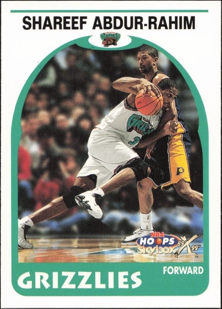 1999-00 Skybox NBA Hoops Decade Shareef Abdur-Rahim #166 trading card
