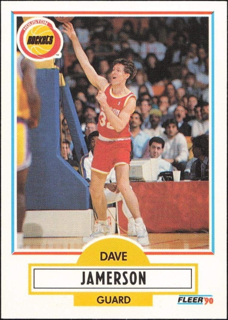 1990-91 Fleer Update Dave Jamerson #U-35 trading card