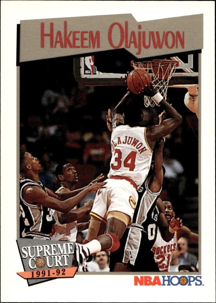1991-92 Skybox NBA Hoops Series 2 Hakeem Olajuwon #467 trading card