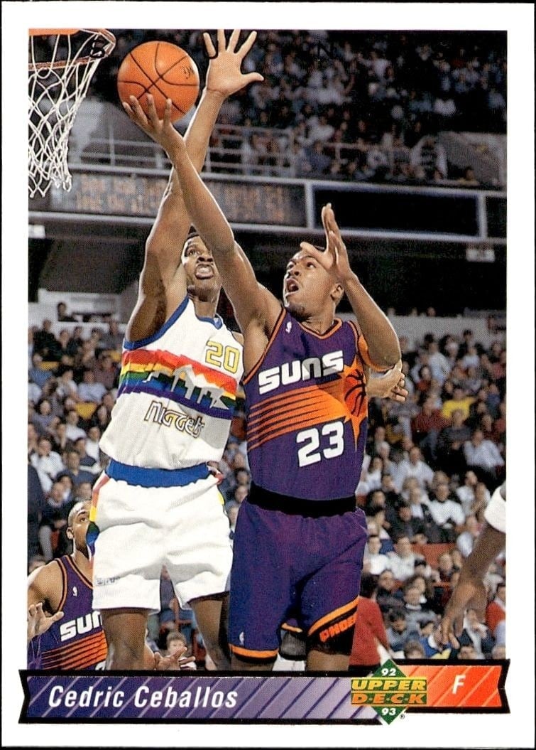 1992-93 Upper-Deck Cedric Ceballos #383 trading card