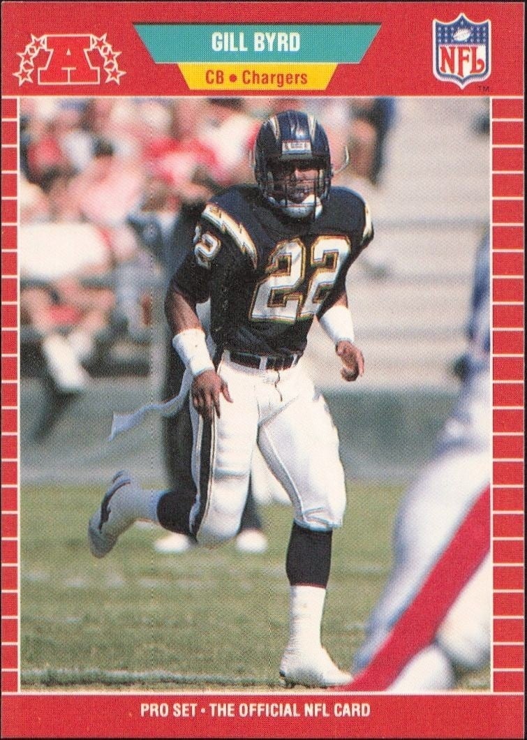 1989 Pro-Set Gill Byrd #358 trading card