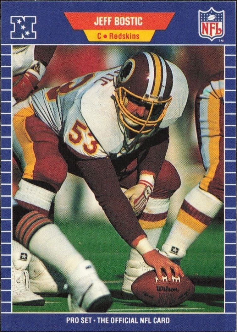 1989 Pro-Set Jeff Bostic #422 trading card