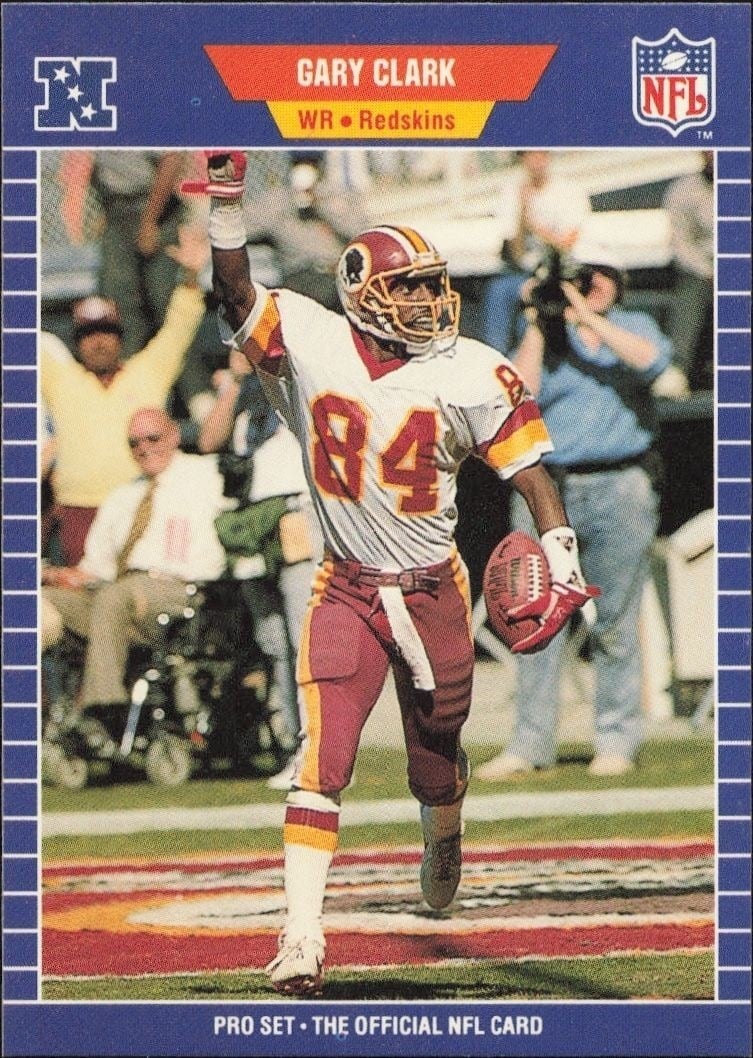 1989 Pro-Set Gary Clark #424 trading card