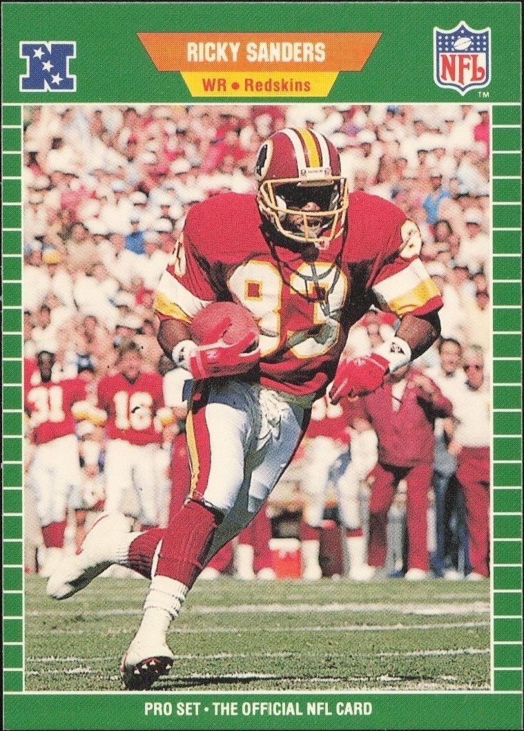 1989 Pro-Set Ricky Sanders #435 trading card