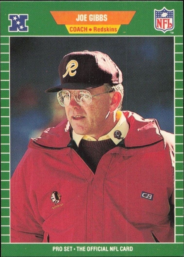 1989 Pro-Set Joe Gibbs #440 trading card
