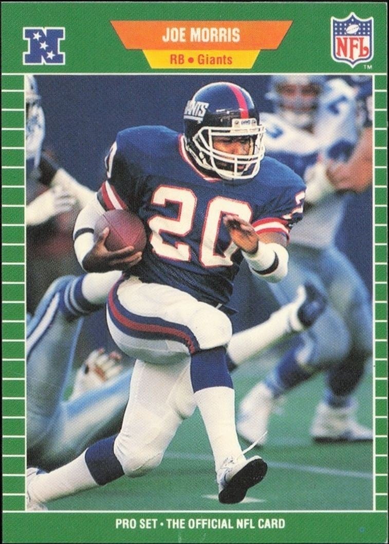 1989 Pro-Set Joe Morris #289 trading card