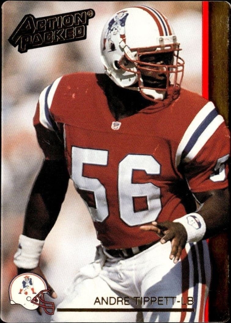 1992 Action-Packed Andre Tippett #165 trading card
