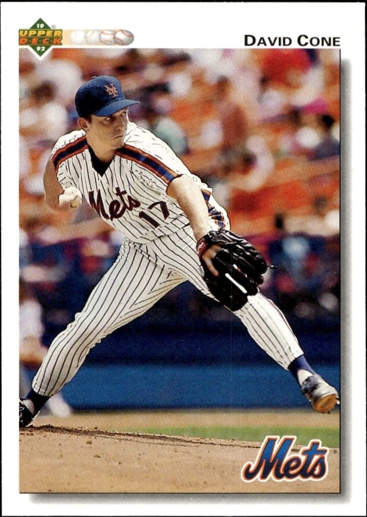 1992 Upper-Deck Low Number David Cone #364 trading card