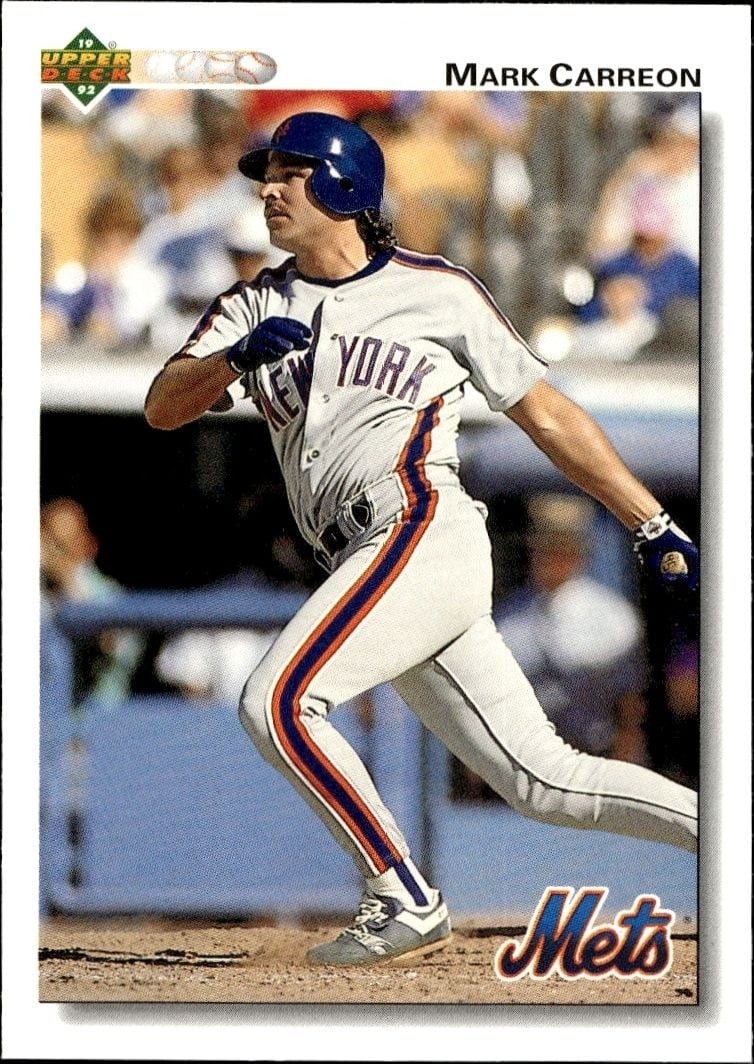 1992 Upper-Deck Low Number Mark Carreon #398 trading card
