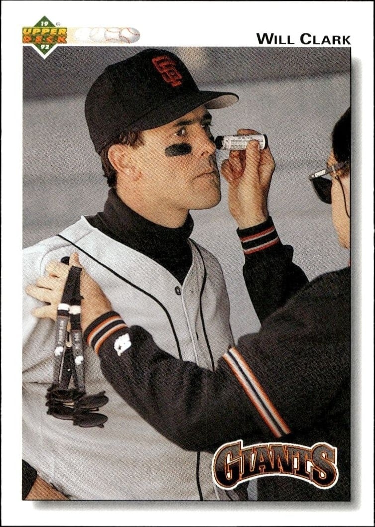 1992 Upper-Deck Low Number Will Clark #175 trading card