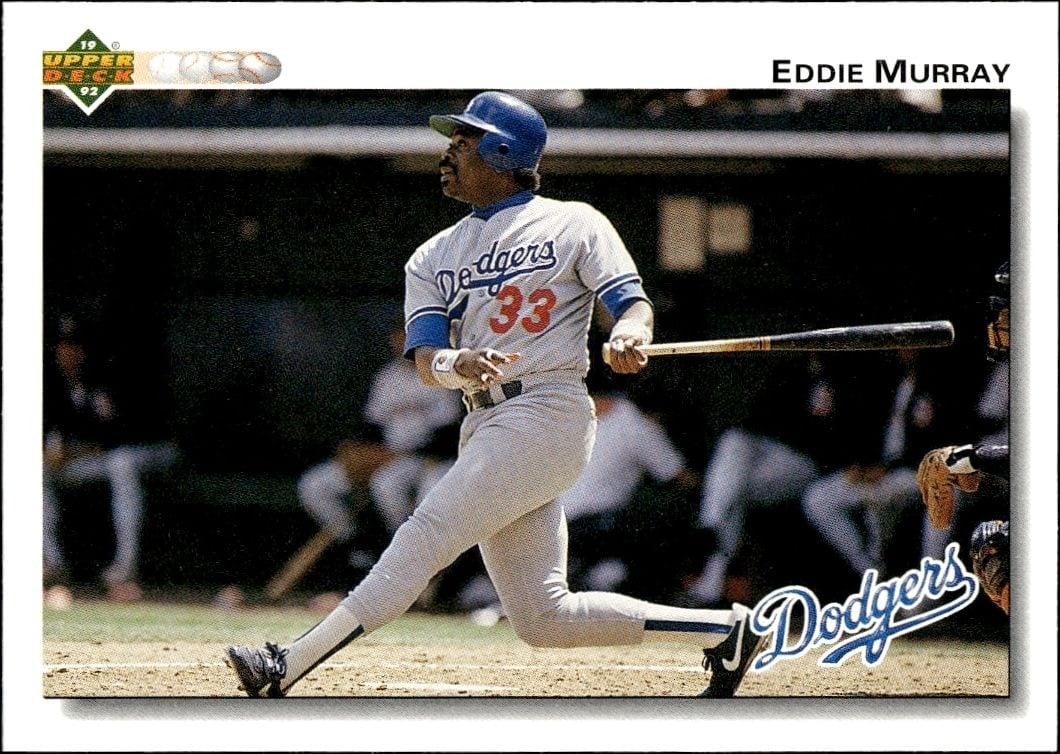 1992 Upper-Deck Low Number Eddie Murray #265 trading card