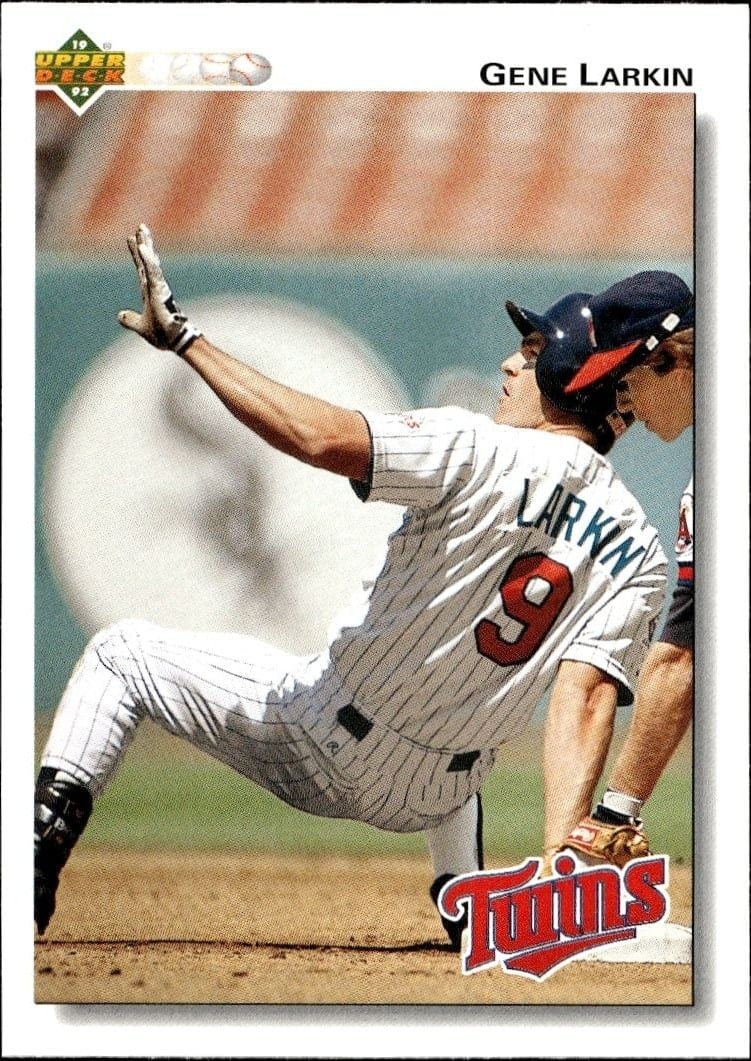 1992 Upper-Deck Low Number Gene Larkin #187 trading card