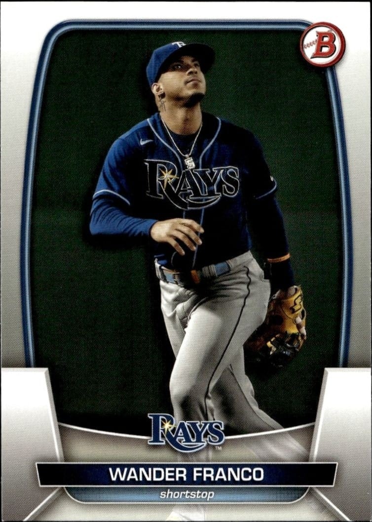 Wander Franco 2023 Bowman #97 Baseball Trading Card - Front 2023 Bowman Wander Franco #97 baseball trading card front