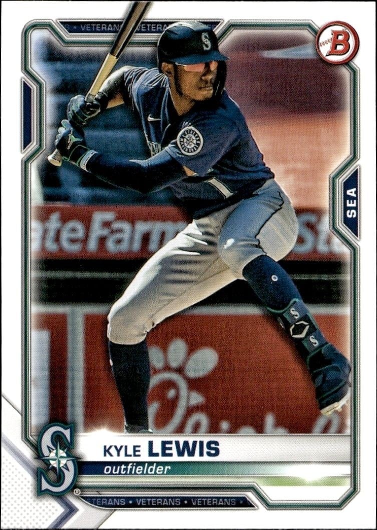2021 Bowman Kyle Lewis #48 trading card