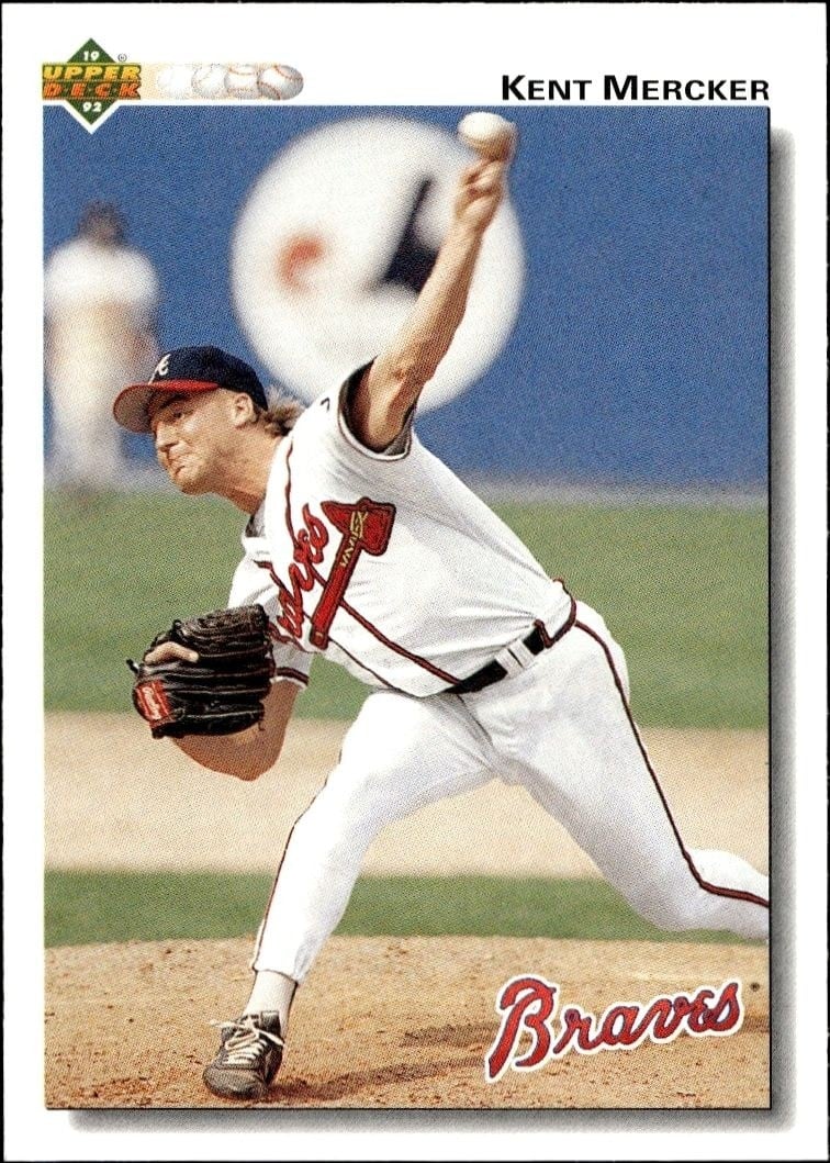 1992 Upper-Deck Low Number Kent Mercker #472 trading card