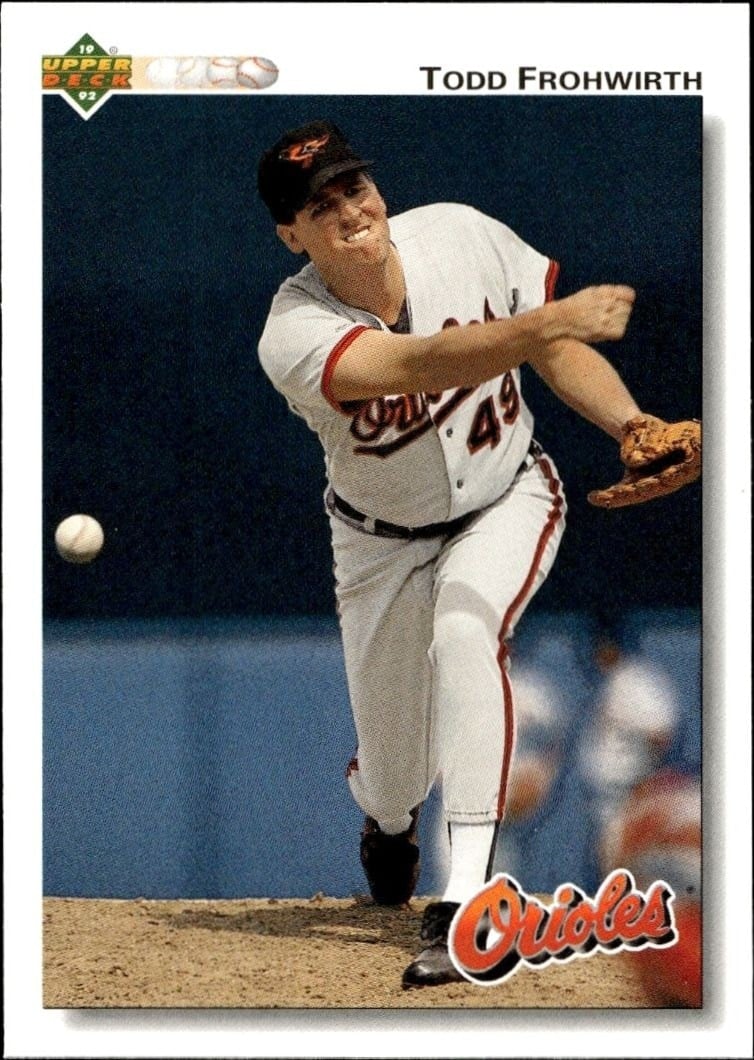 1992 Upper-Deck Low Number Todd Frohwirth #318 trading card