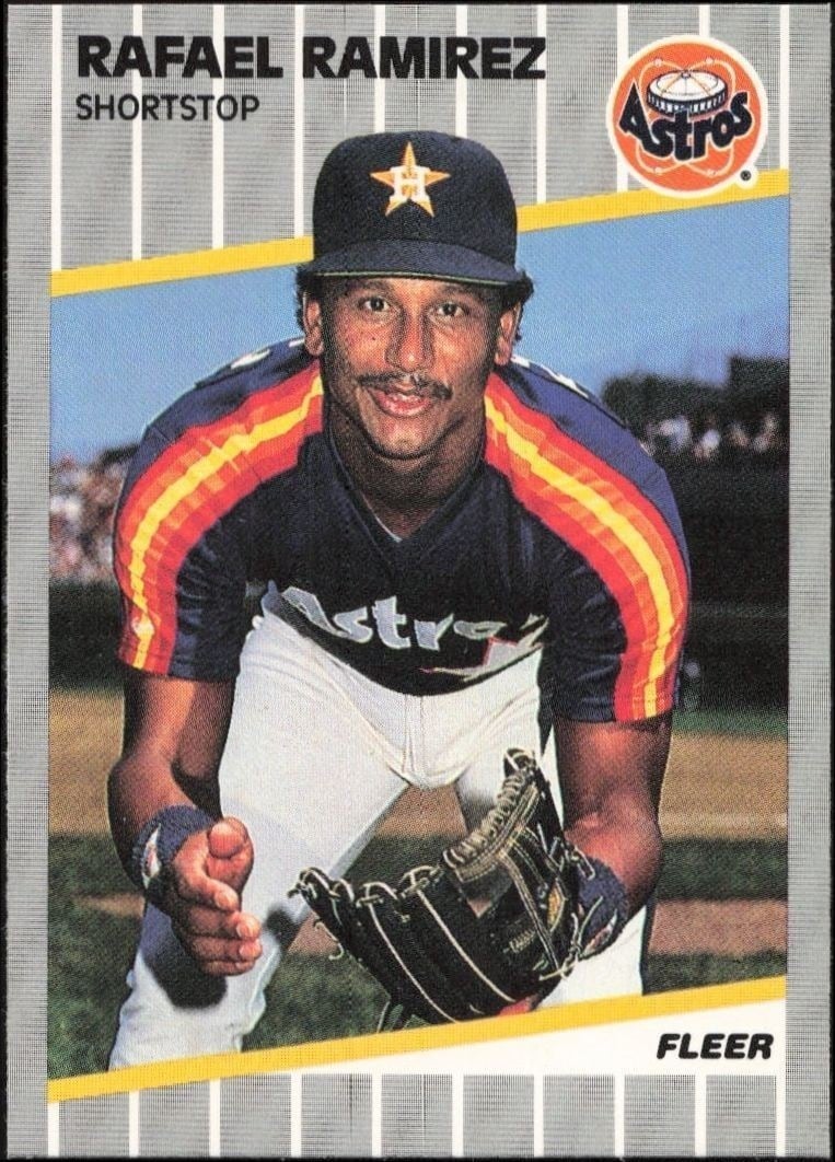 1989 Fleer Rafael Ramirez #365 trading card
