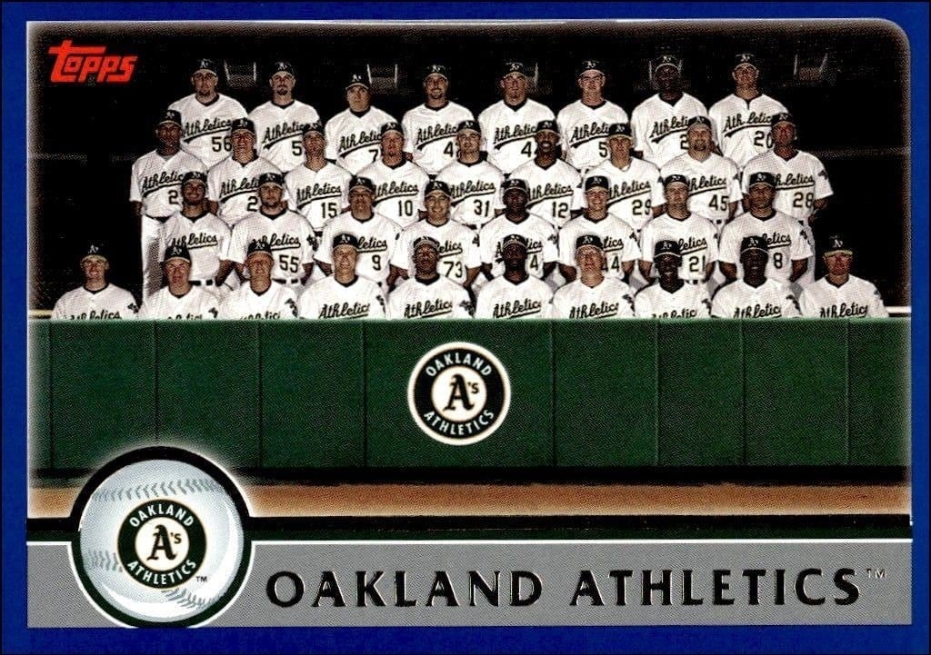 2003 Topps Series 2 Oakland Athletics #650 trading card
