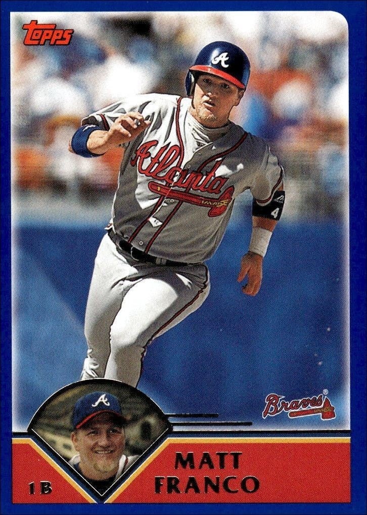 2003 Topps Series 2 Matt Franco #510 trading card