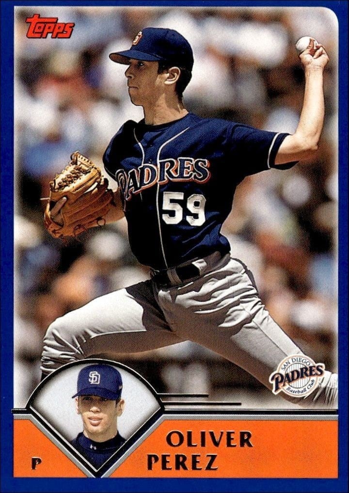 2003 Topps Series 2 Oliver Perez #552 trading card