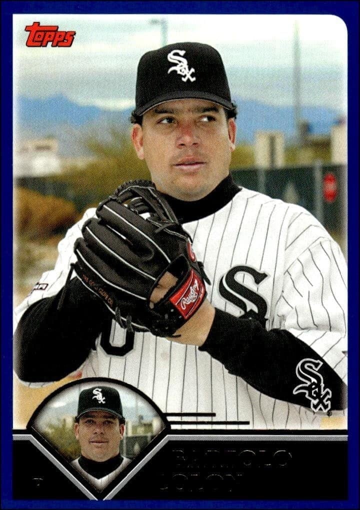 Bartolo Colon 2003 Topps #546 Baseball Trading Card - Front 2003 Topps Bartolo Colon #546 baseball trading card front