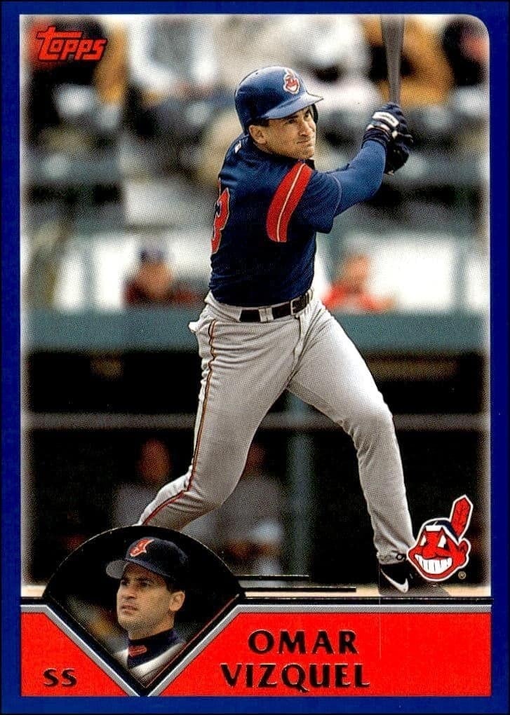 2003 Topps Series 1 Omar Vizquel #98 trading card
