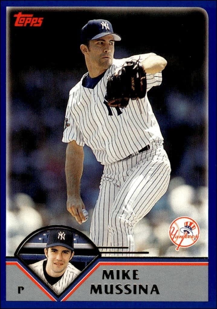 2003 Topps Series 1 Mike Mussina #92 trading card