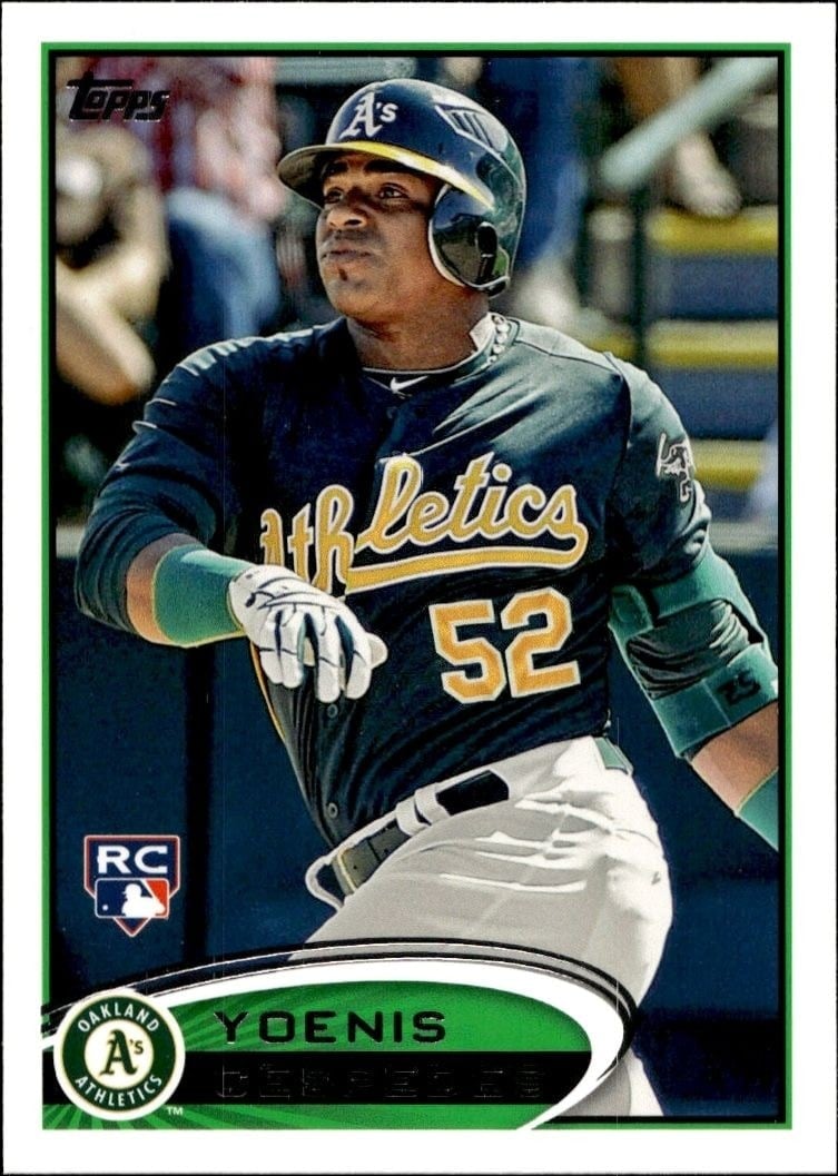 2012 Topps Series 2 Yoenis Cespedes #396 trading card