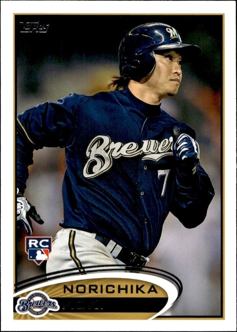 2012 Topps Series 2 Norichika Aoki #507 trading card
