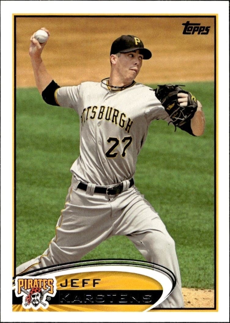 2012 Topps Series 1 Jeff Karstens #71 trading card
