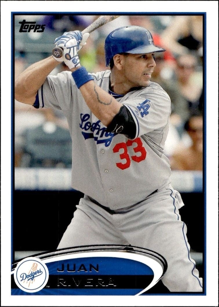 2012 Topps Series 2 Juan Rivera #406 trading card