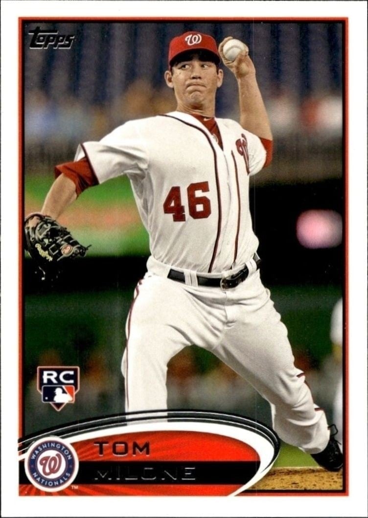 2012 Topps Series 1 Tom Milone #40 trading card