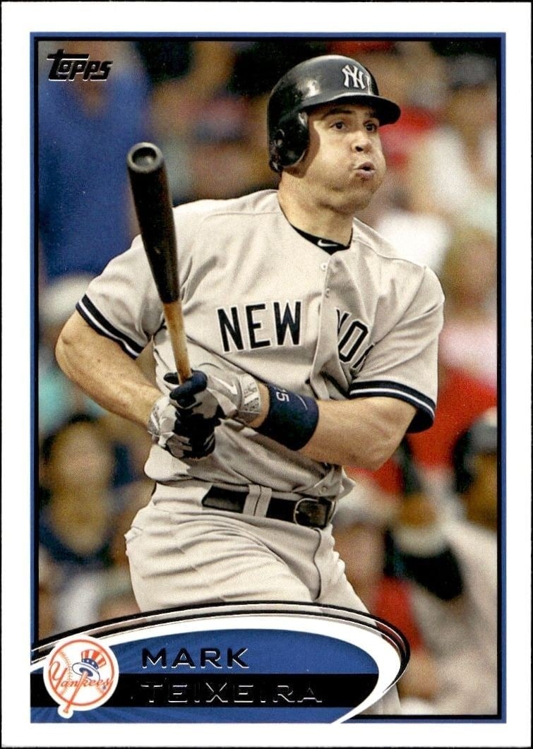 2012 Topps Series 1 Mark Teixeira #110 trading card
