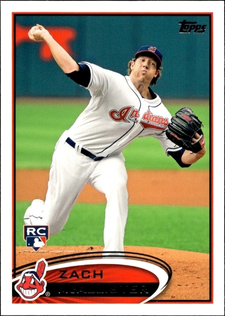 2012 Topps Series 2 Zach McAllister #570 trading card