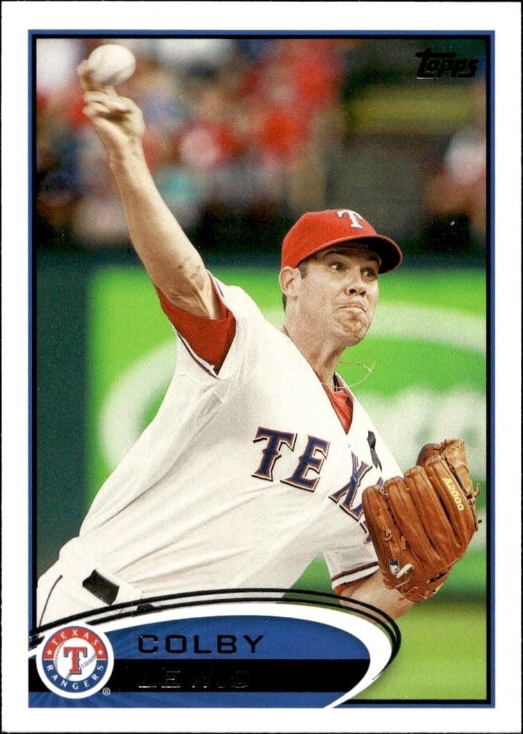 2012 Topps Series 1 Colby Lewis #18 trading card