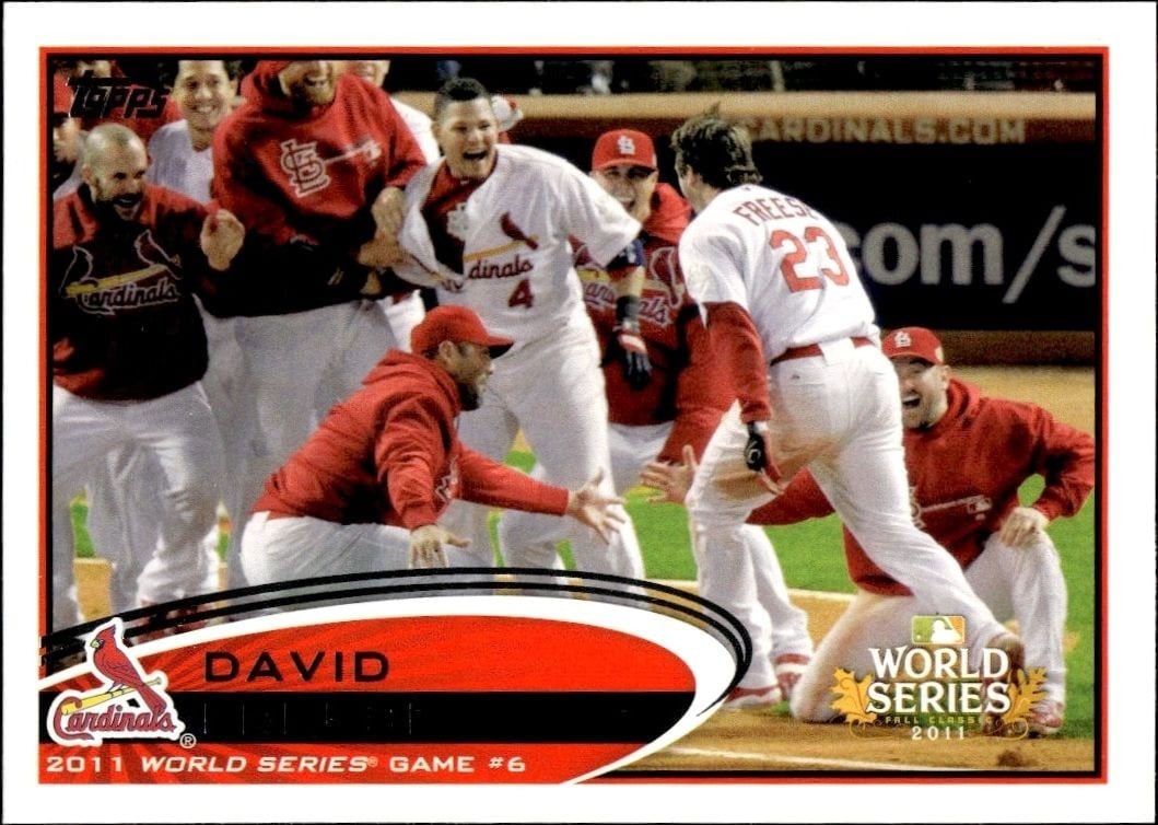 2012 Topps Series 1 David Freese #291 trading card
