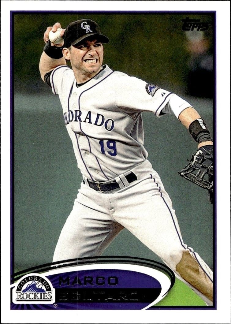 2012 Topps Series 2 Marco Scutaro #593 trading card