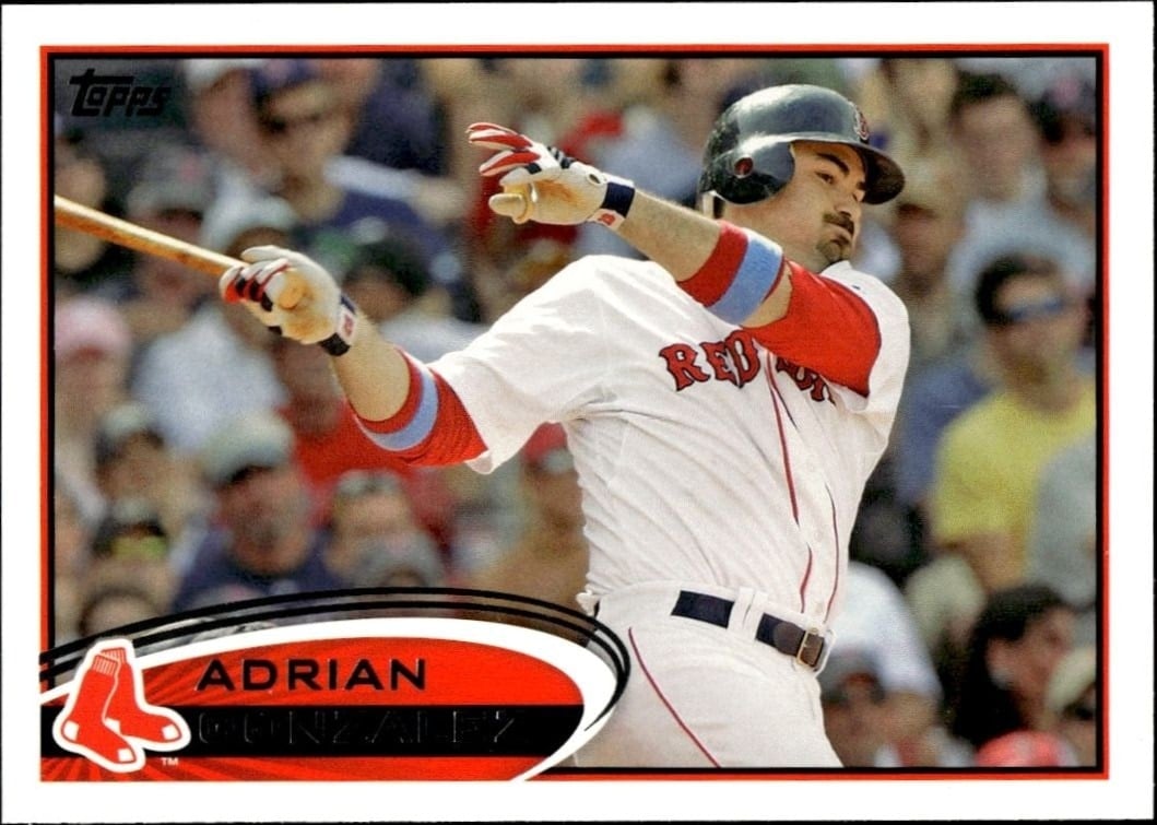 2012 Topps Series 1 Adrian Gonzalez #50 trading card