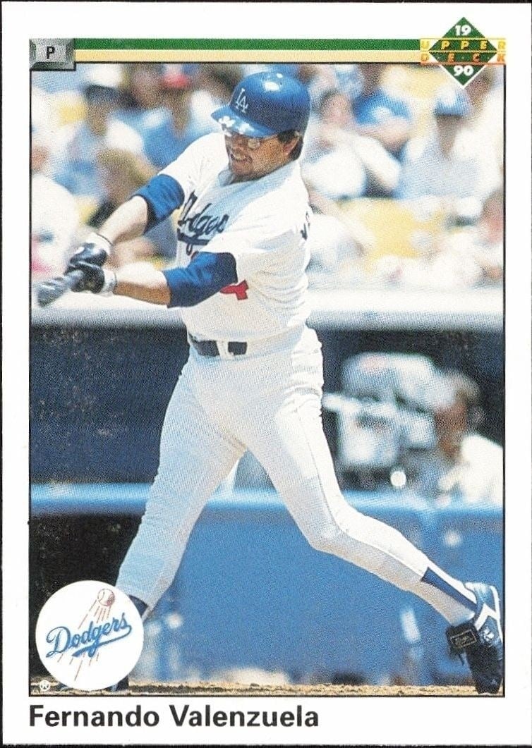 1990 Upper-Deck Low Number Fernando Valenzuela #445 trading card