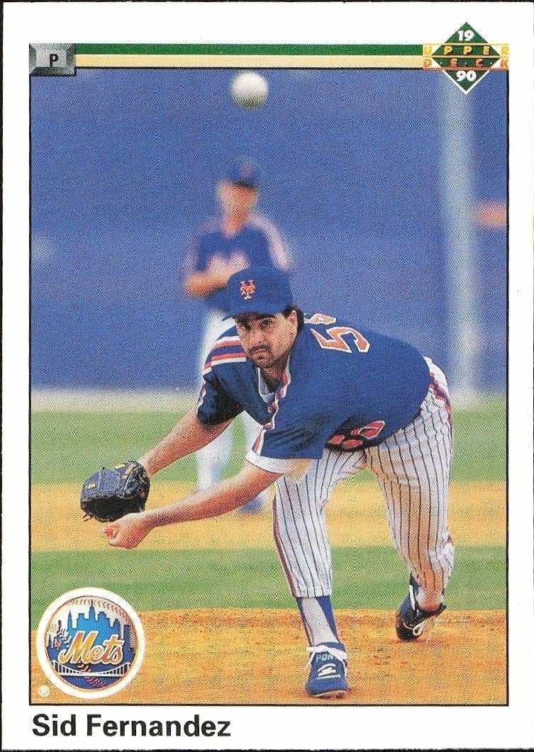 1990 Upper-Deck Low Number Sid Fernandez #261 trading card