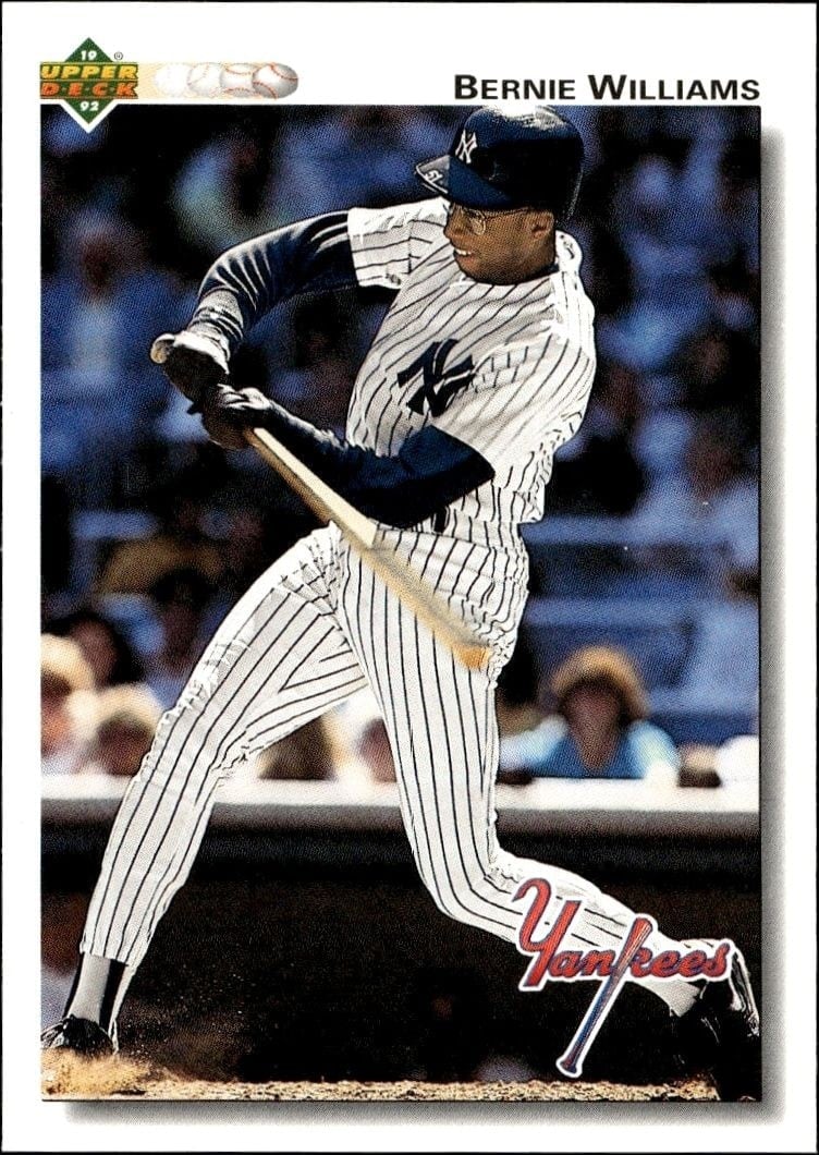 1992 Upper-Deck Low Number Bernie Williams #556 trading card