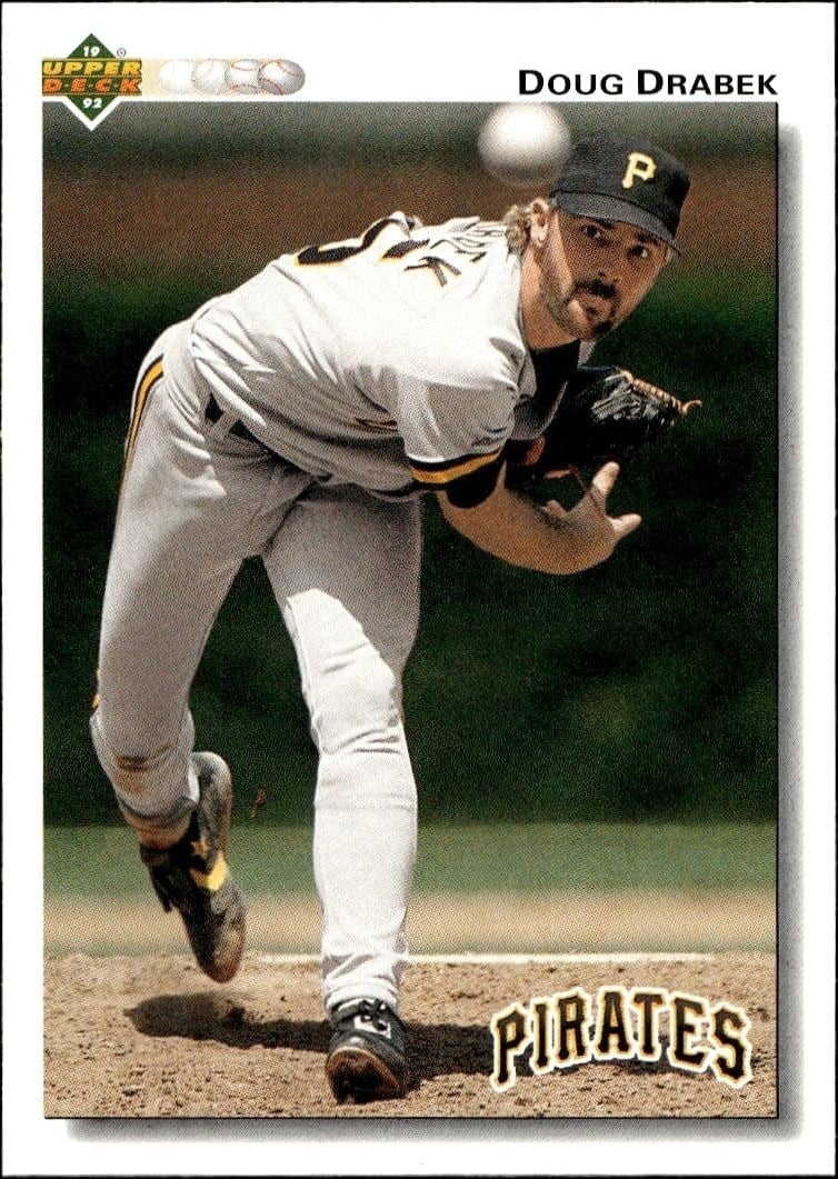 1992 Upper-Deck Low Number Doug Drabek #221 trading card