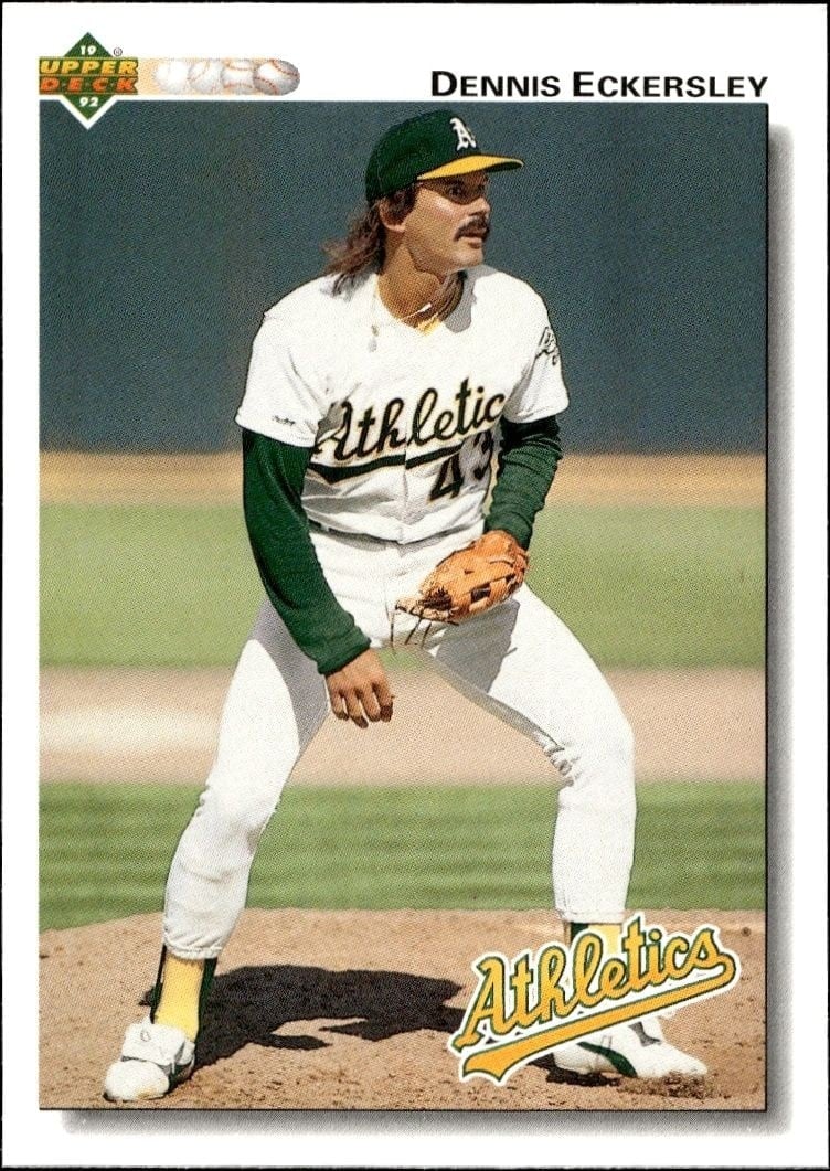 1992 Upper-Deck Low Number Dennis Eckersley #331 trading card