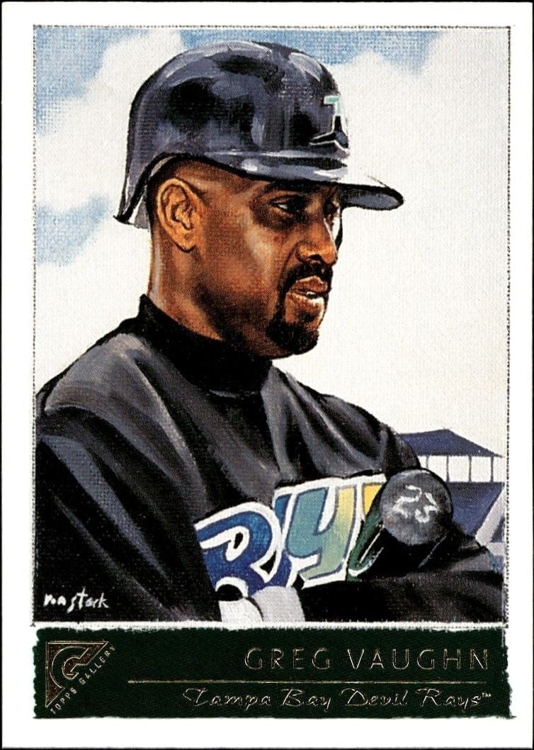 2001 Topps Gallery Greg Vaughn #59 trading card