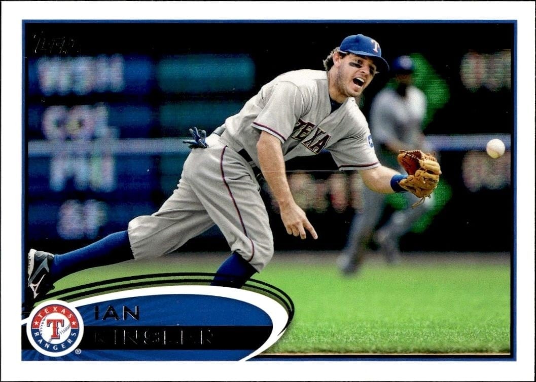 2012 Topps Series 2 Ian Kinsler #550 trading card