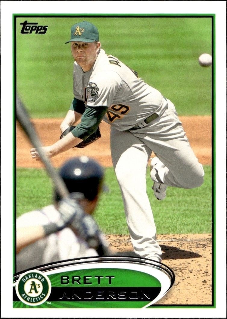 2012 Topps Series 1 Brett Anderson #104 trading card